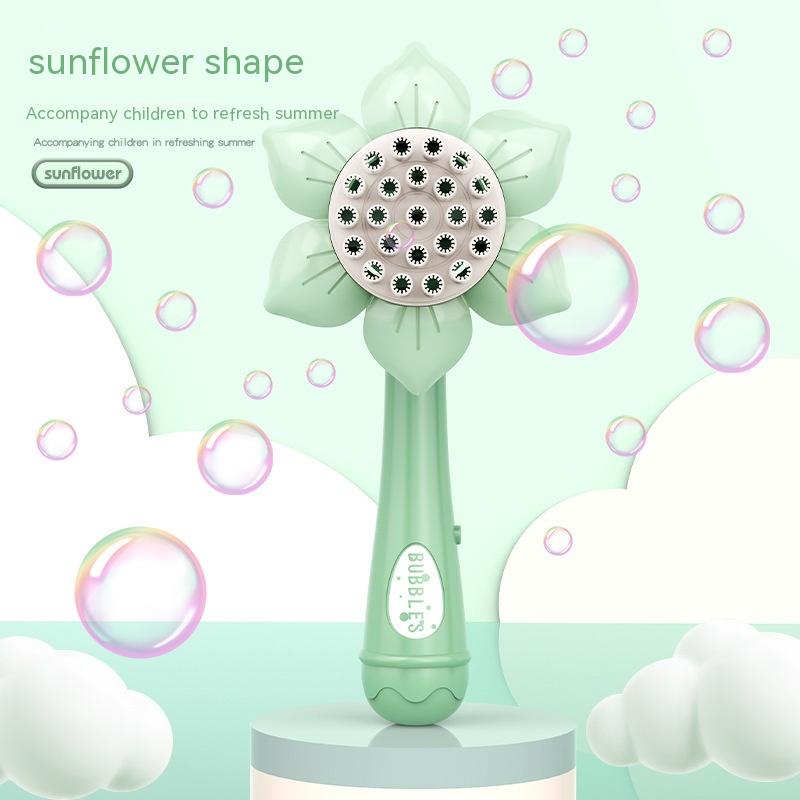 Green Sunflower Bubble Wand