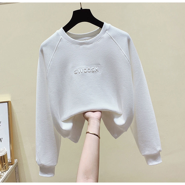 Title 17, Womens Letter Printed Sports Casual Sweater Se...