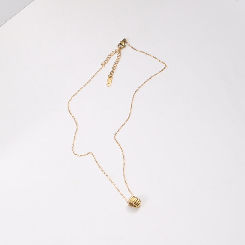 Fashion Alloy Oval Bread Necklace Pendant