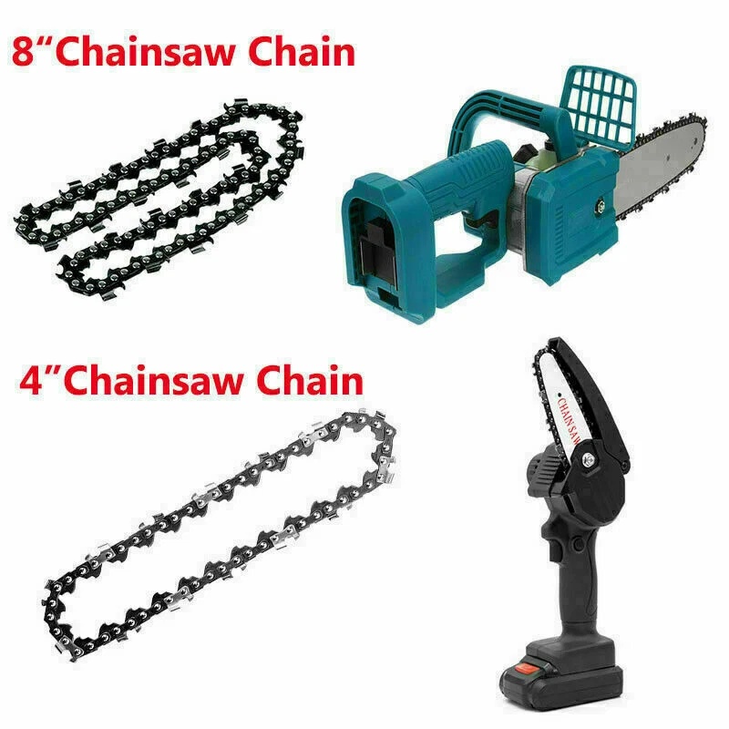 2X Chainsaw Chain Blade 8in Parts Tool For Cordless Electric Wood Cutter---8 Inch -2Pcs