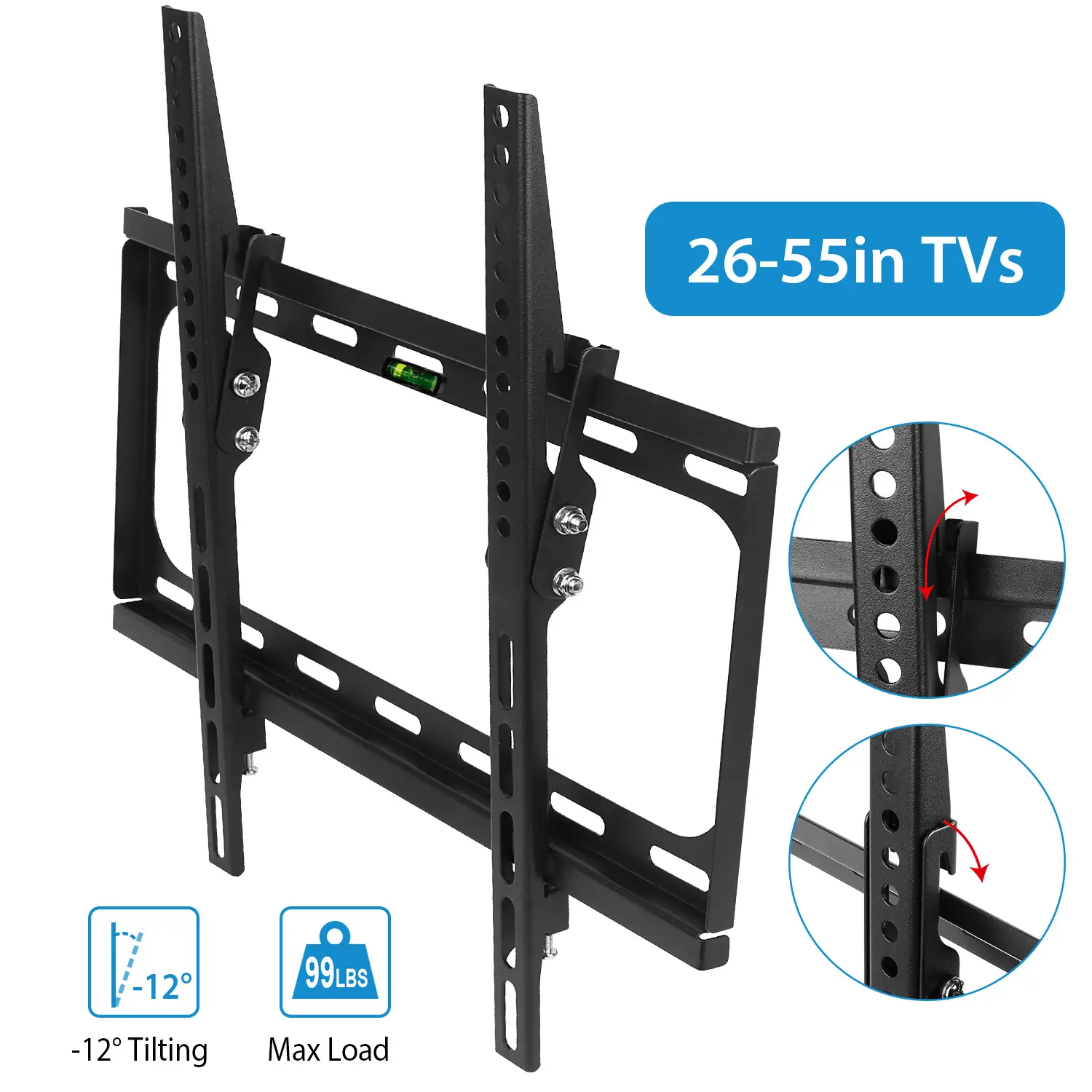TV Wall Mount Tilt Dual Arm Brackets