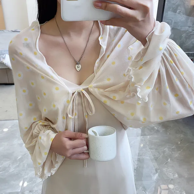 Sun Protection Clothing With Silk Scarf Women's Sun Protection Sleeves Daisy Khaki - Shop at LoveMi