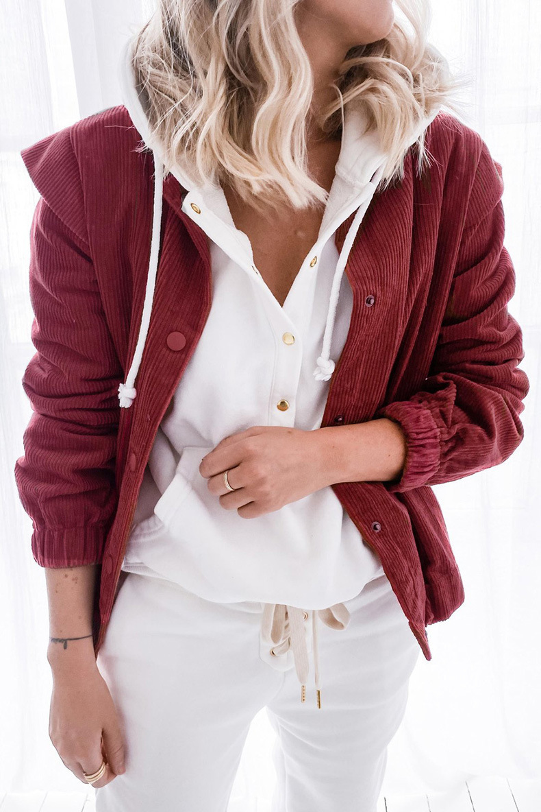 Women's Casual Loose Long-sleeved Lapel Jacket