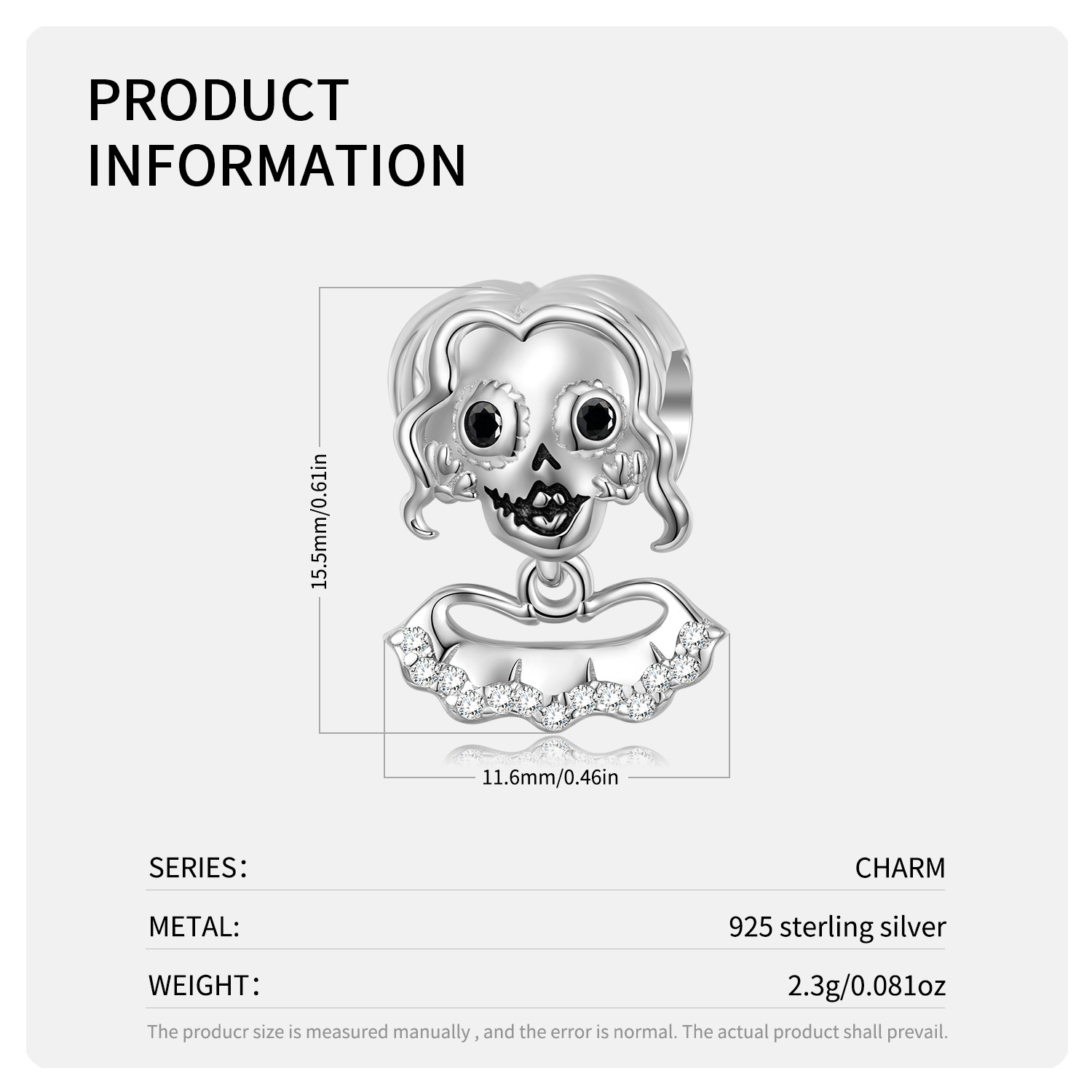 Skull Beads Niche Design Punk Style
