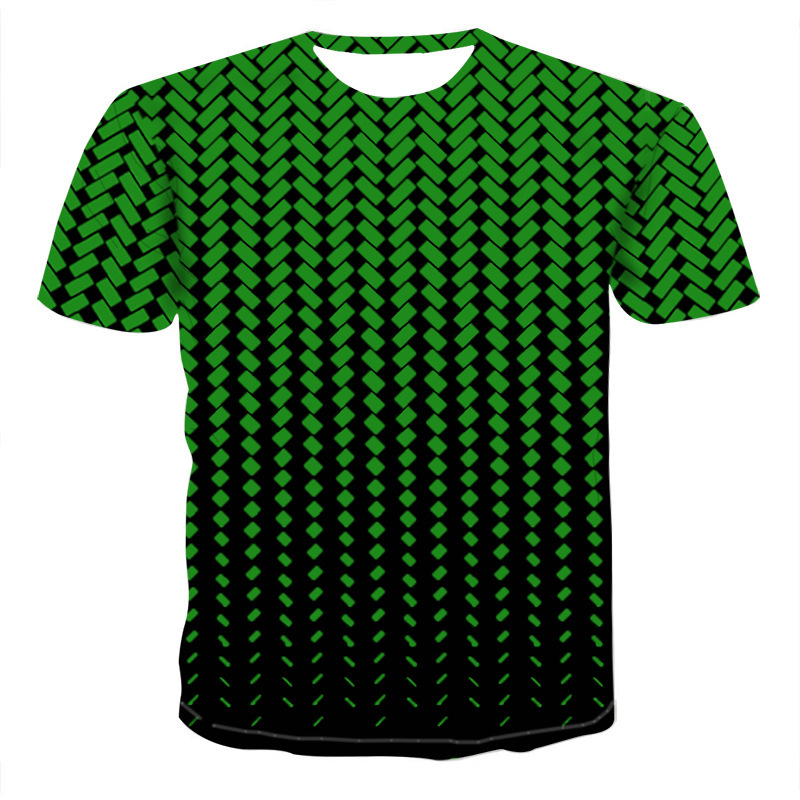 Title 6, 3DT Shirt mit geometrischem Mesh Digitaldruck K...