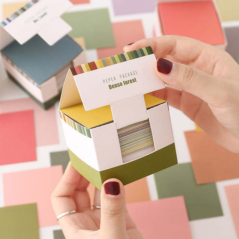 Solid Color Sticky Note Wallet Base Non-sticky Post-it Notes