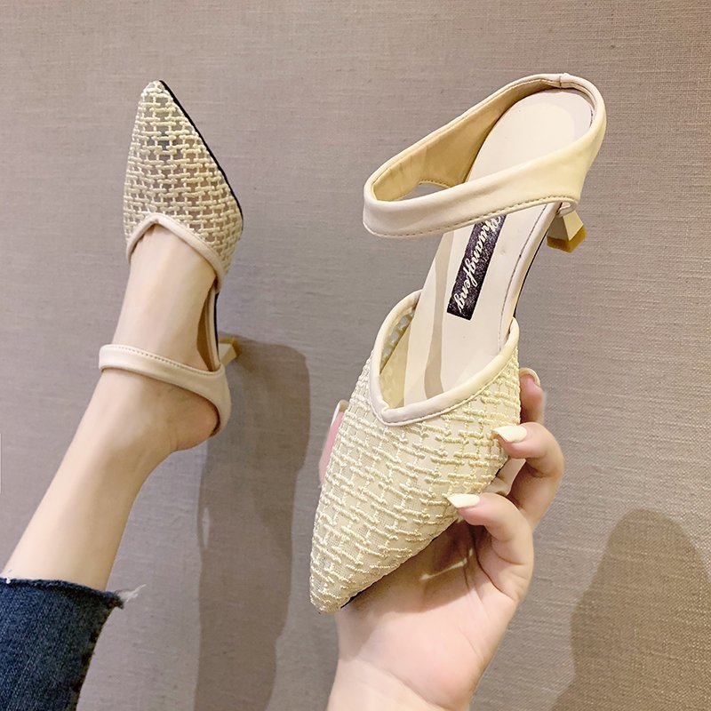 Large Size Sandals Fashionable Temperament Stiletto Pointed Toe