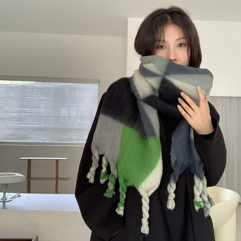 Thickened And Warm Long Fashionable And Versatile Scarf