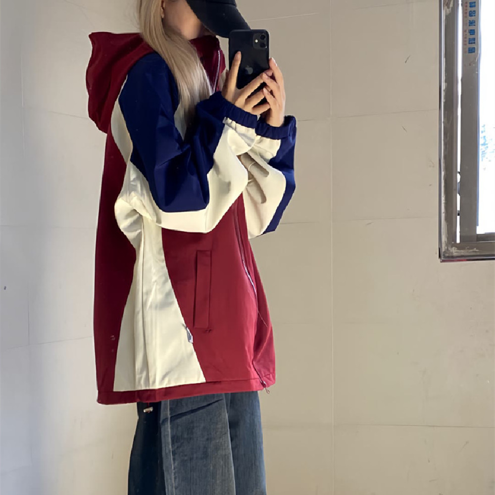 Women's American Color Matching Shell Jacket - Image 5