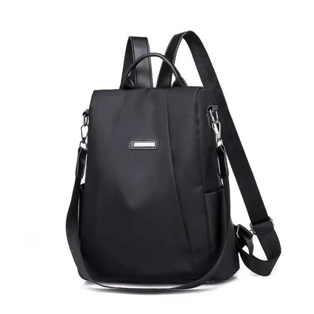 Women's Portable Anti theft Travel Backpack Girls Casual Nylon Lager Capacity Shoulder Bag Schoolbag Hot Black - Shop at LoveMi