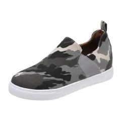 Leopard Loafers Women Elastic Band Design Casual Flat Shoes - Camouflage-Size35 - View 1