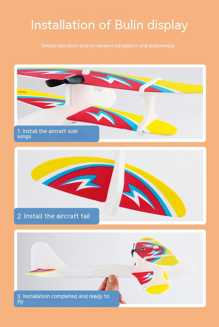 Title 2, Electric Bubble Plane Glider, charging light, a...