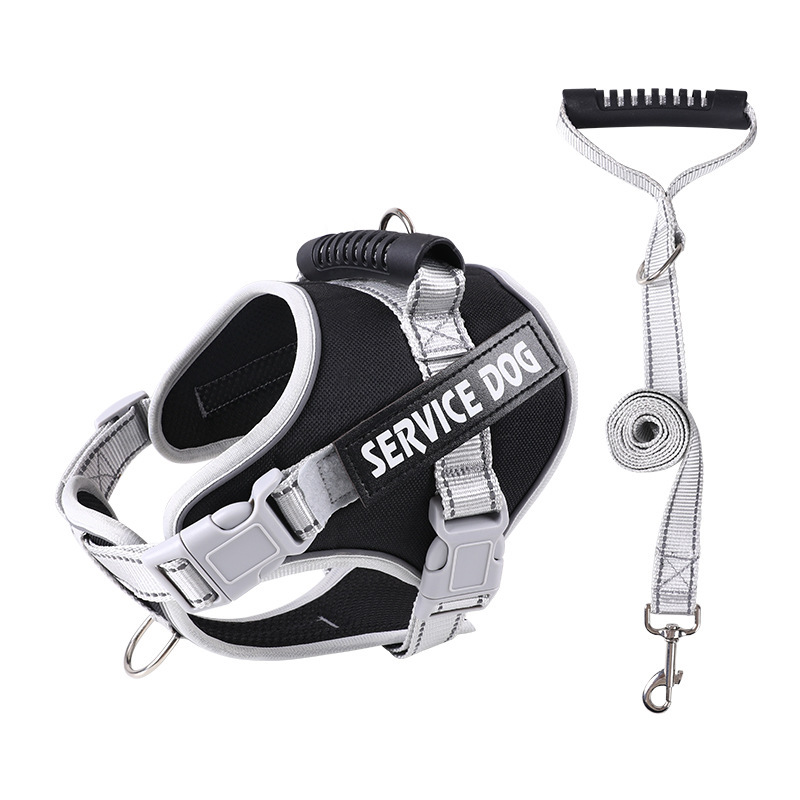 Dog Leash Pet Supplies Explosion proof Chest Strap Blackleather Rope - Shop at LoveMi