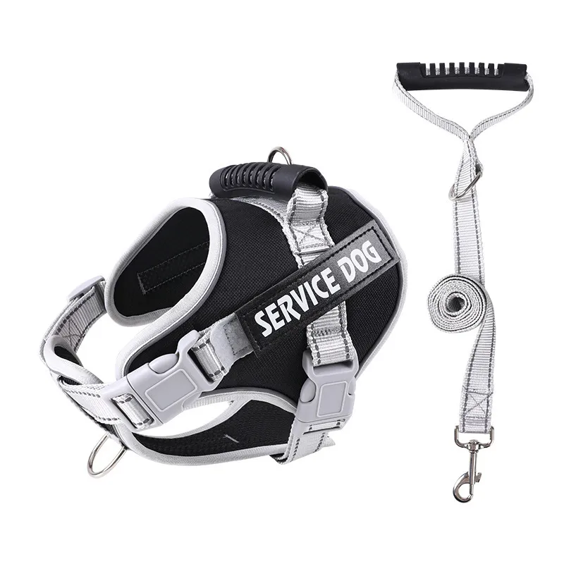 Dog Leash Pet Supplies Explosion-proof Chest Strap - Blackleather Rope