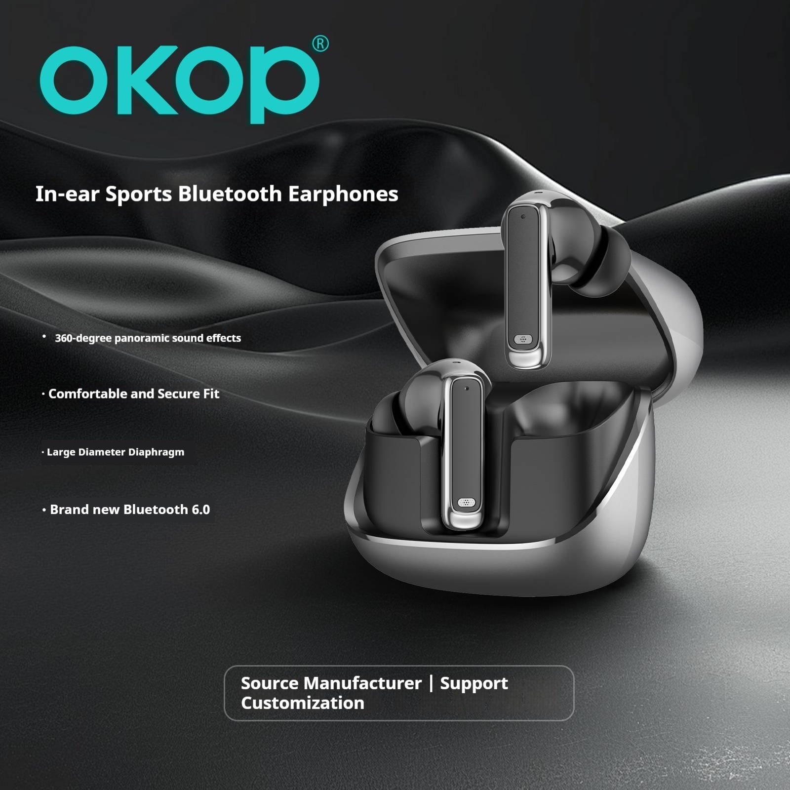 KP-218 Wireless Noise Canceling In Ear Sports Bluetooth Earbuds New Model With Long Battery Life Low Latency And Fast Charging 3