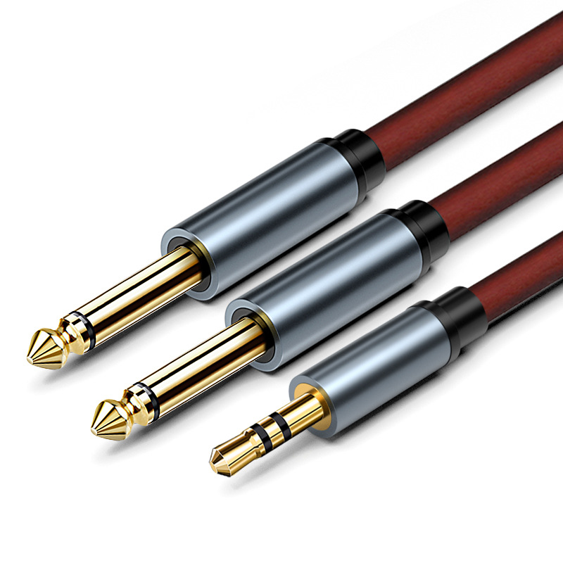 3.5 To 6.5 Audio Cable, Two-core One-to-two Male-to-male Computer Mobile Phone Mixer Power Amplifier Cable — image 5 of 5