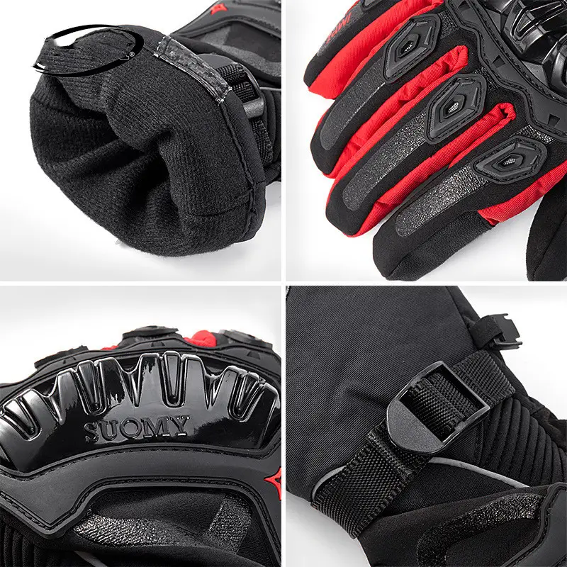 Waterproof Warm Four Seasons Winter Motorcycle Riding Gloves
