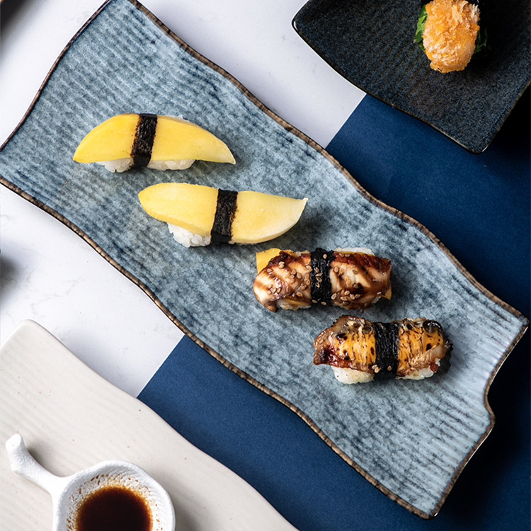 Creative Ceramic Irregular Long Flat Plate