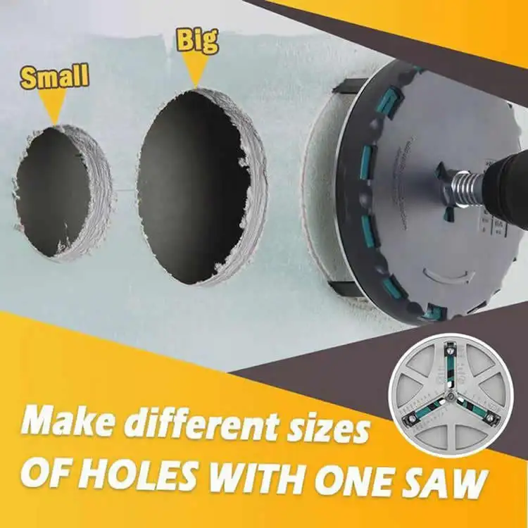 Adjustable Punching Saw Cutting Diameter 45-130MM Easy and Fast