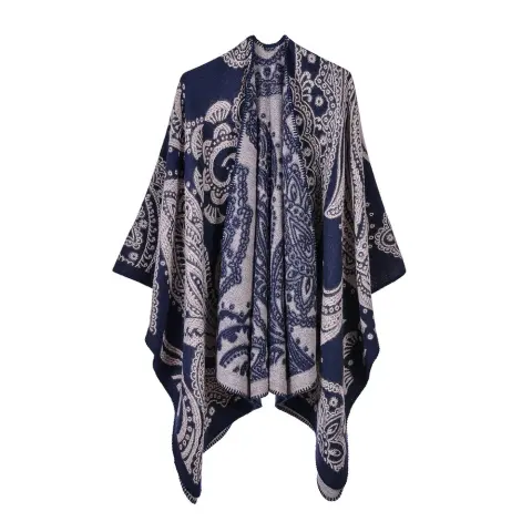 Women's Fashion Autumn Winter Large Paisley Faux Cashmere Scarf