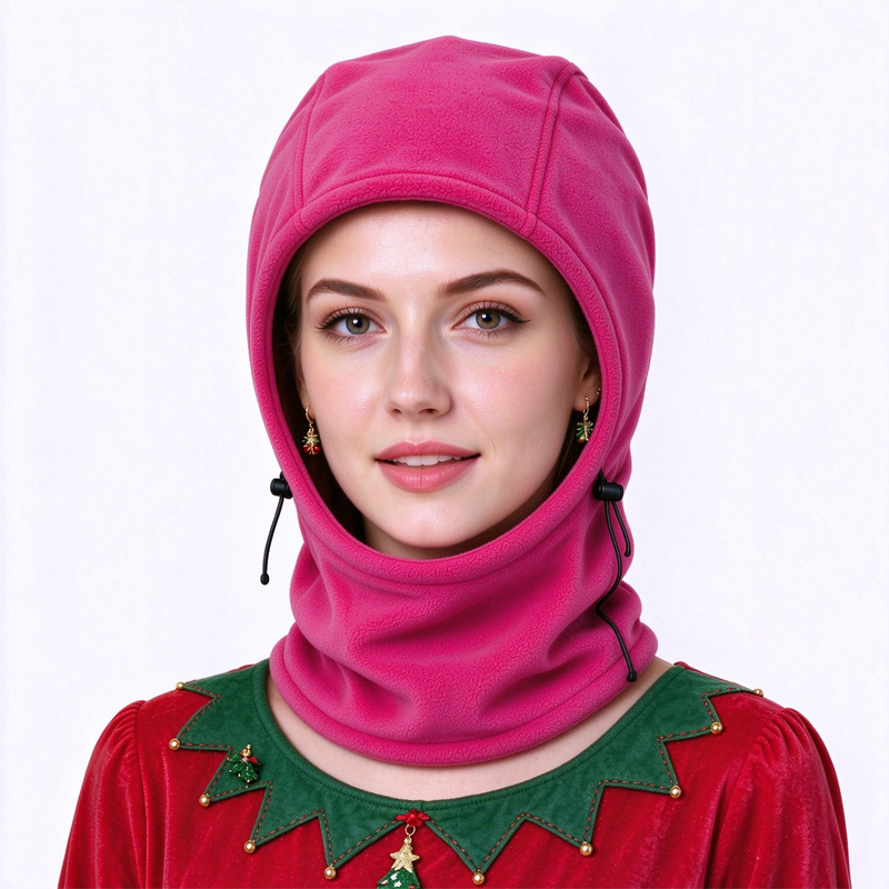 3-in-1 Fleece Balaclava, Black
