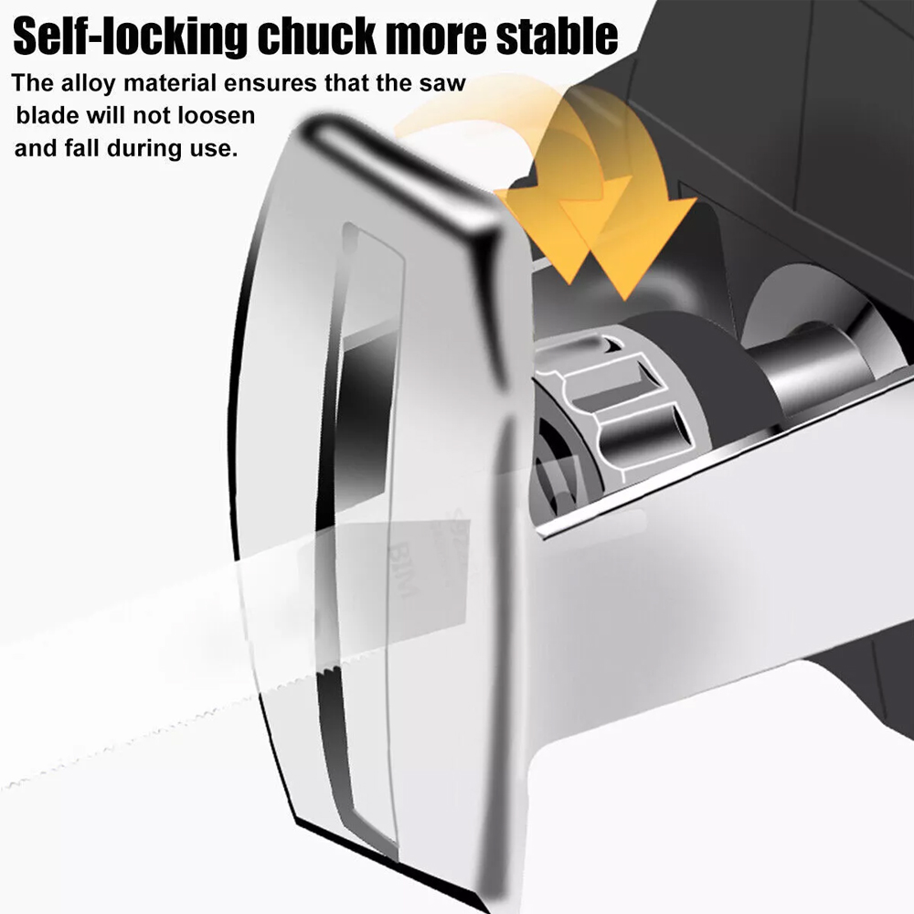 3000rpm Electric Reciprocating Saw 4 X Saw Blades For 18V