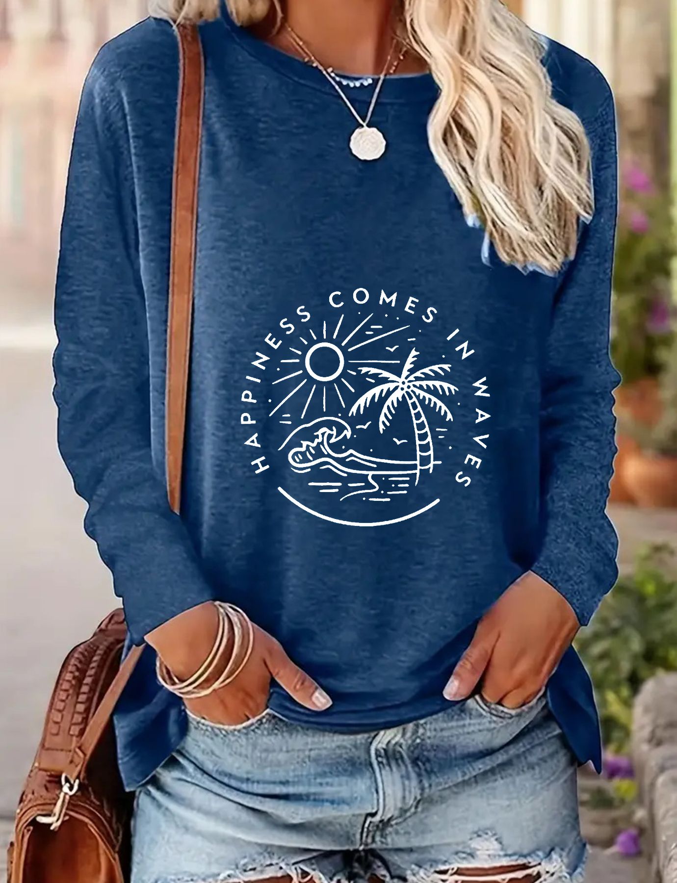 Women's Casual Long-sleeved Spring And Autumn T-shirt