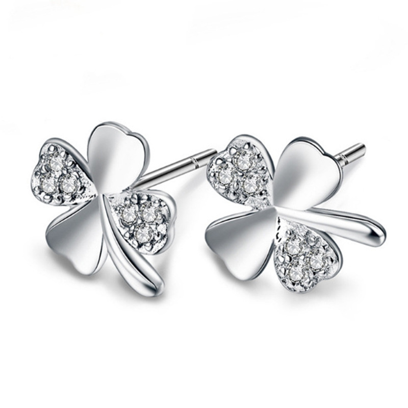 Title 3, Personalisierte Lucky Clover Love versilberte O...