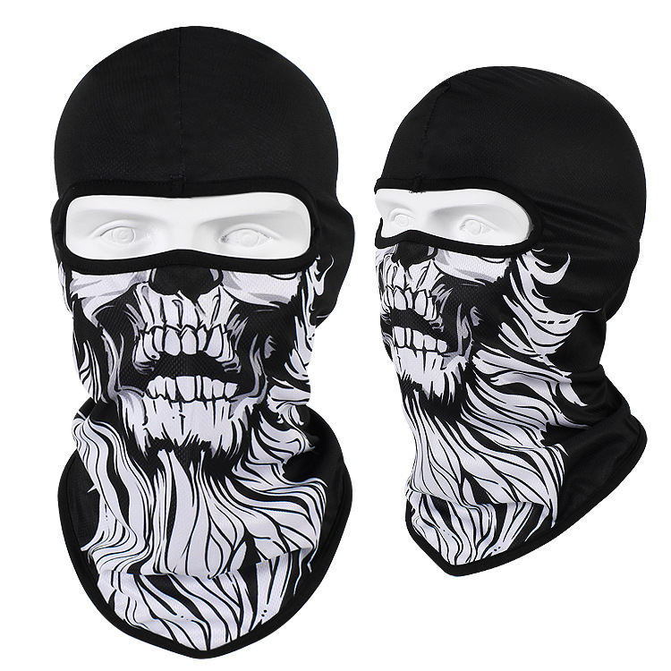 White bearded skull