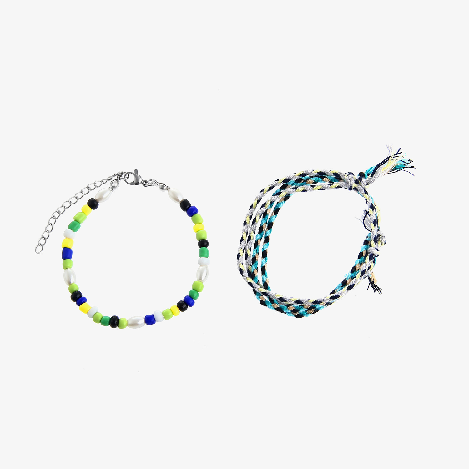 Colorful Beaded Double Layer Bracelet