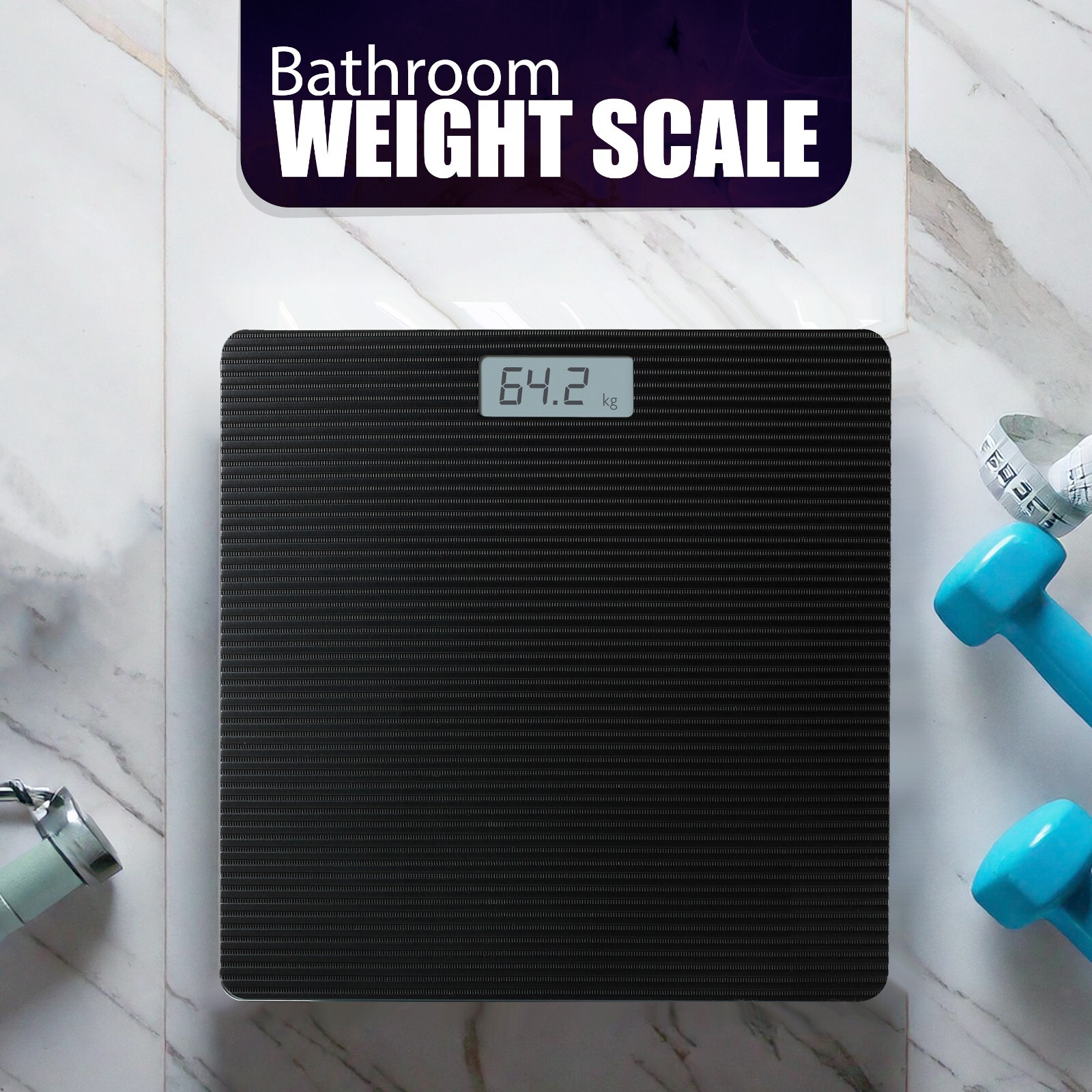 Digital Bathroom Scales 180KG Body Weight Weighing Scale Smart LED Electronic — image 7