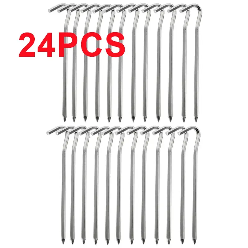 12 6mm X 180mm Tent Pegs Aluminum