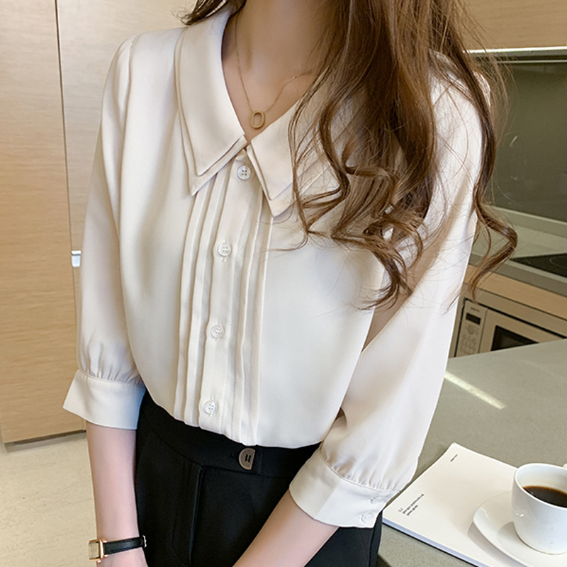 Title 2, Double-layer Doll Collar Shirt Design Feels Lig...