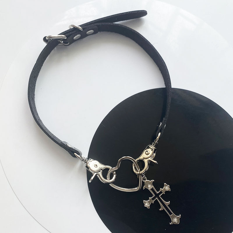 Title 5, Hollow Heart Cross Collar