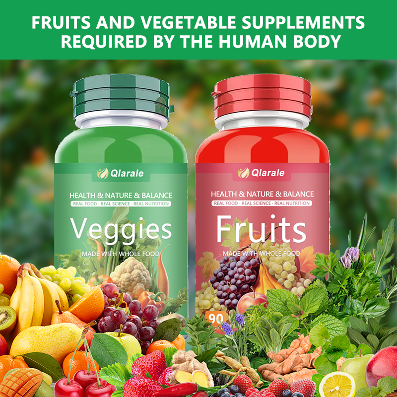 Whole Food Fruits And Veggies Supplement, 30 Servings 90 Capsules Daily 3 Caps 5 Servings Of Fresh Produce — view 3