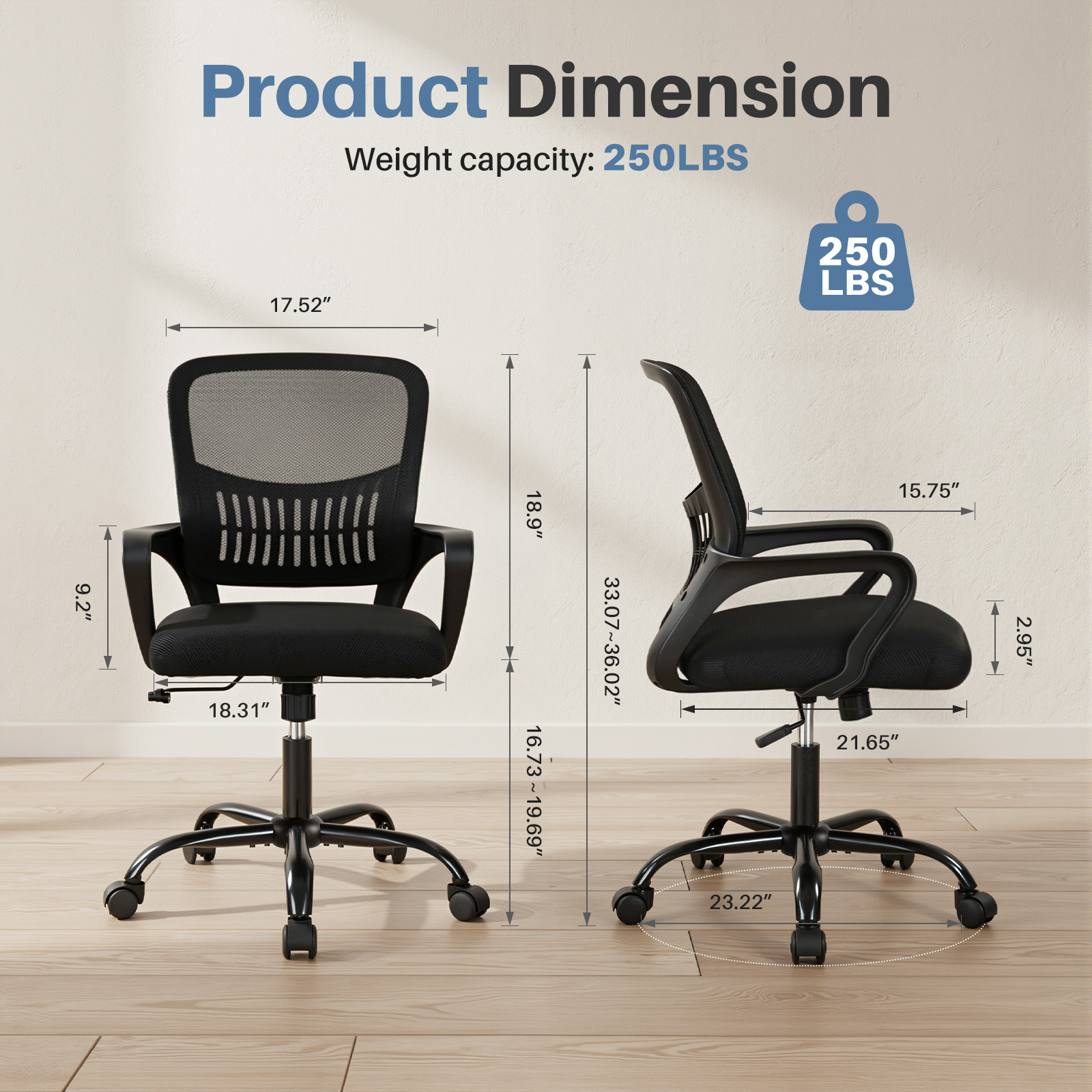 The Adjustable Rotating Back-style Computer Desk And Chair Not Only Offers Comfortable Lumbar Support But Also Comes With Comfortable Armrests.