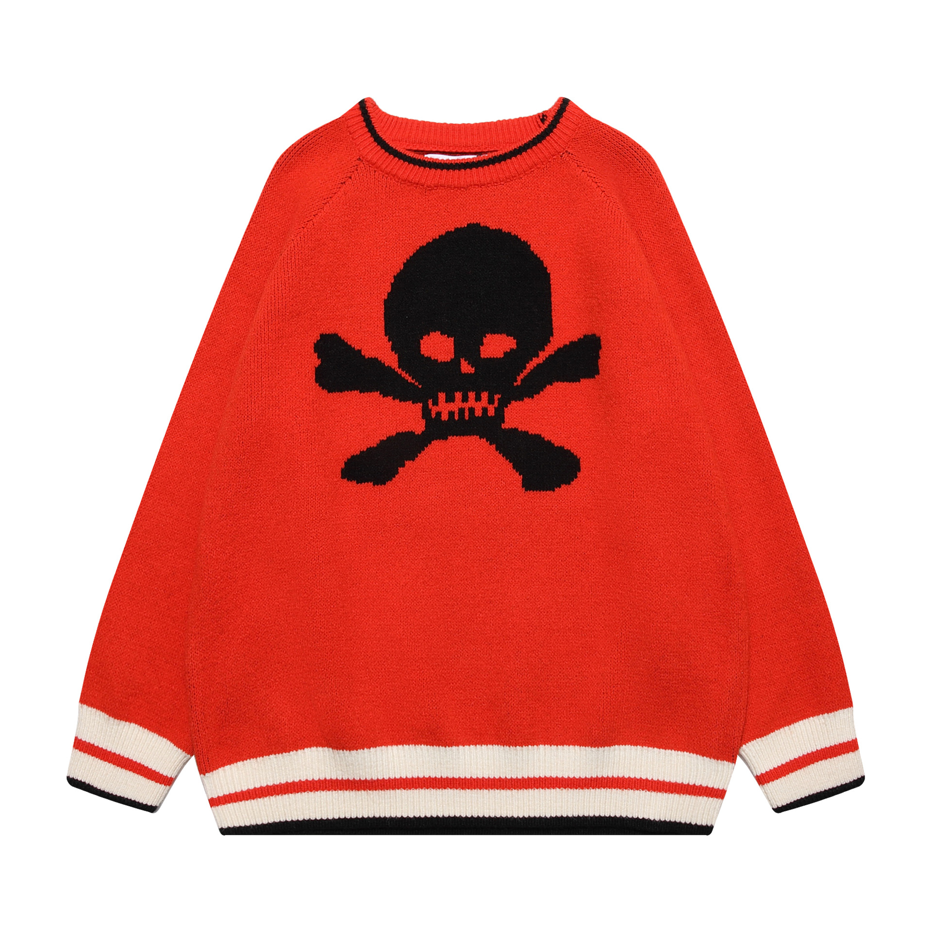 Title 7, American Niche Skull Jacquard Vintage Design Sw...