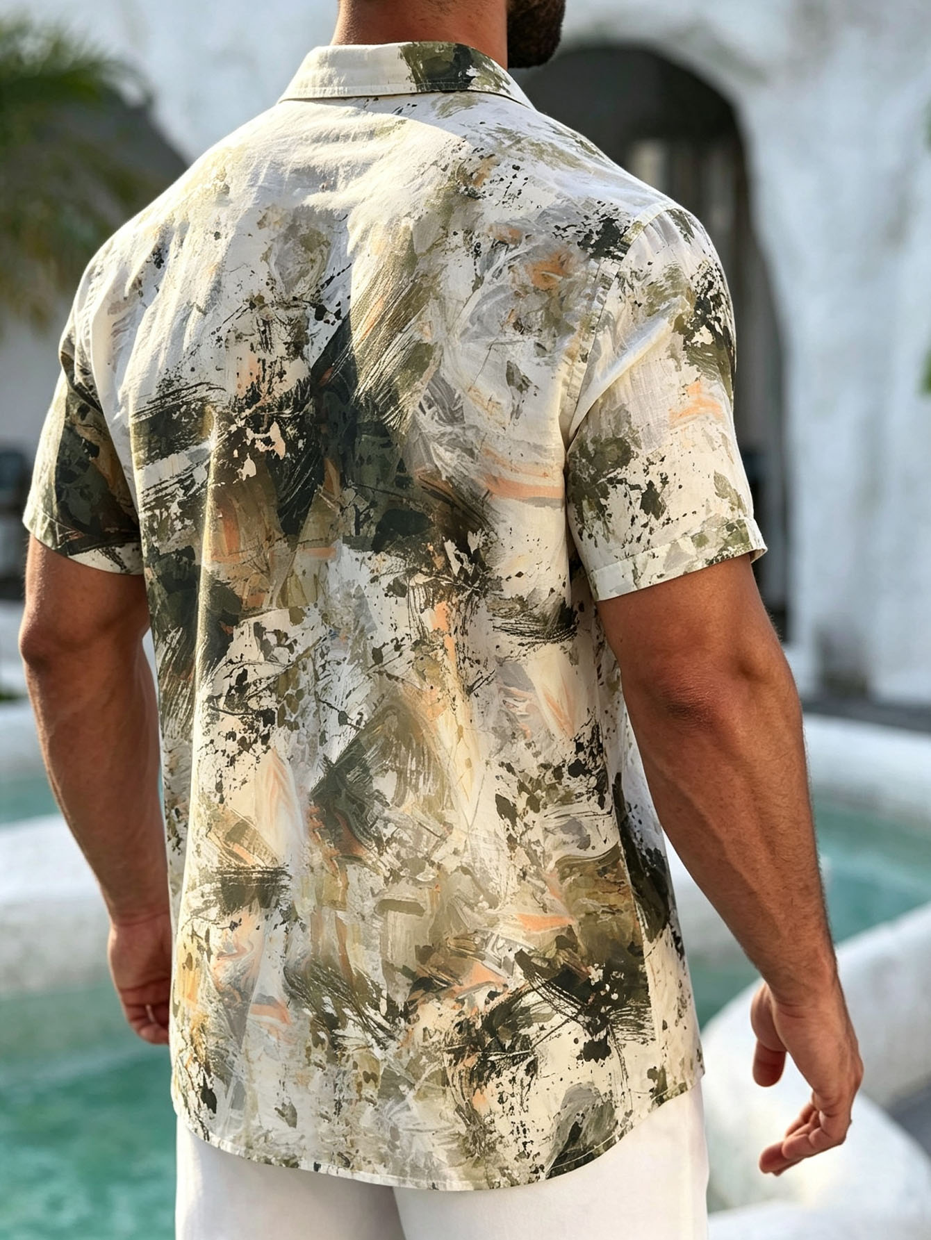 ["Hawaiian shirt","tropical print shirt","vacation wear for men"]