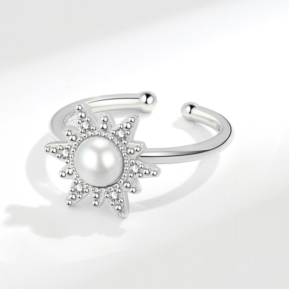 Title 2, Drehbarer Ring SUNFLOWER Personality Pearl