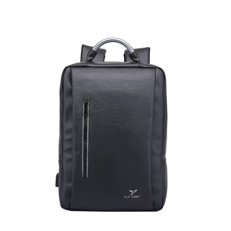 Microfiber Material Business Handbag Multifunctional - Black