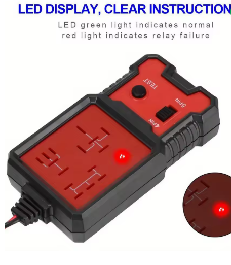 Car Relay Tester Voltage Tester Universal 12V Car Battery Checker Automotive Electronic Relay Tester LED Indicator Light thumbnail 3
