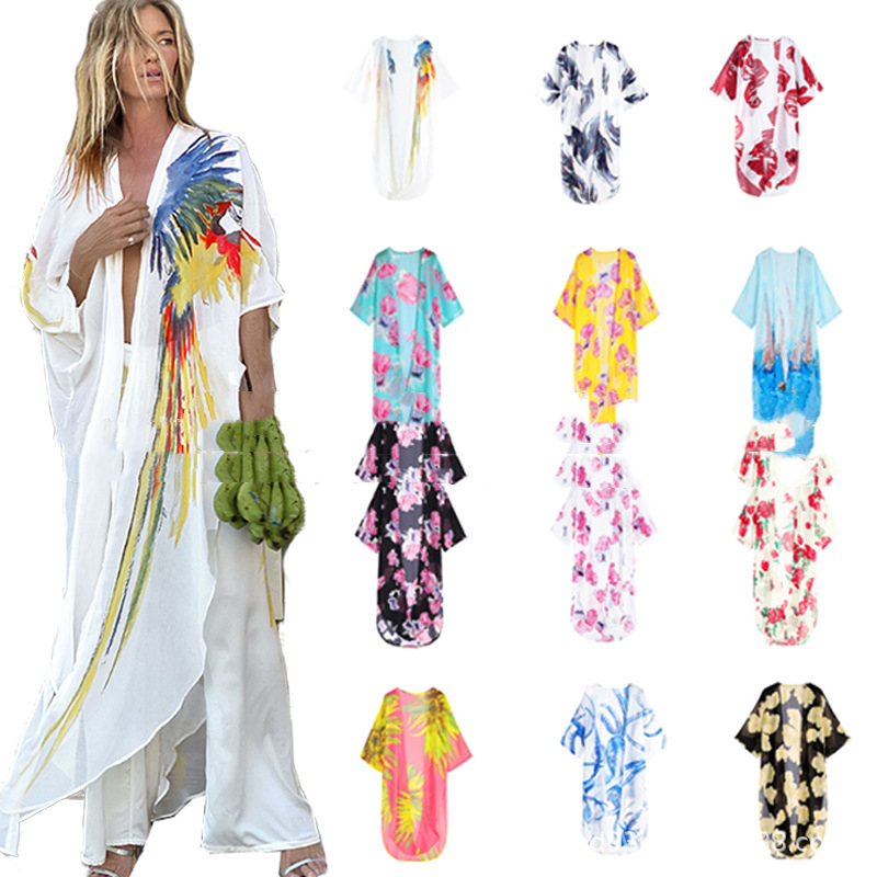 Holiday Chiffon Shirt European And American Cardigan Sun Protection Clothing
