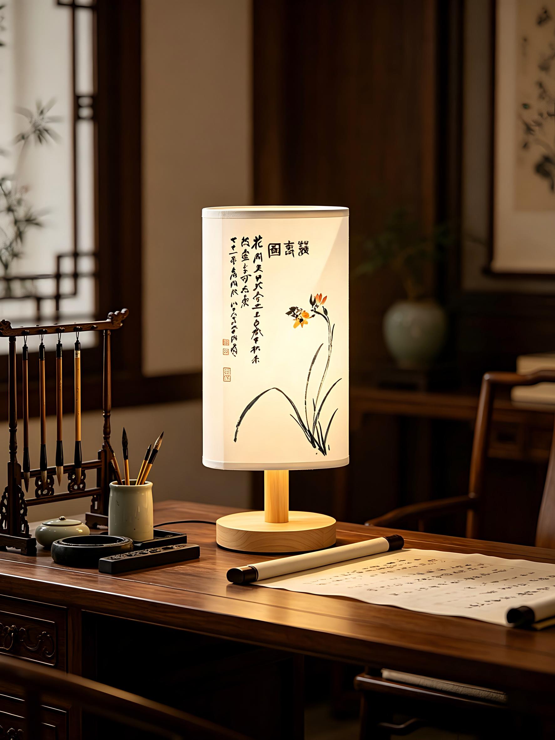 Aromatherapy Lamp Essential Oil Volatilization Device Artistic Table Lamp Chinese Style Table Lamp Bedside Lamp view 6