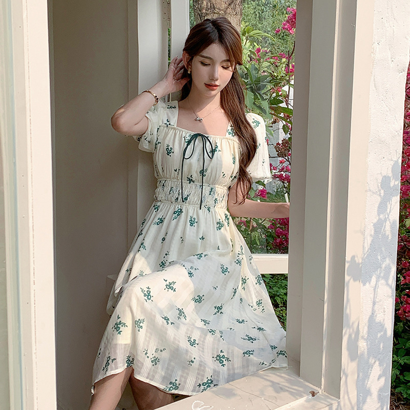 Gentle Floral Dress Children Niche Design