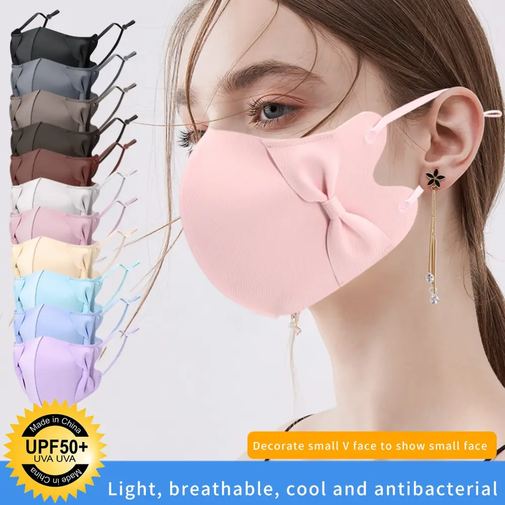 Ice Silk Mask ThinSpecial for Washable to Adjust
