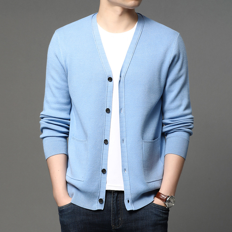 Knitwear Youth Fashion Solid Color Casual Jacket