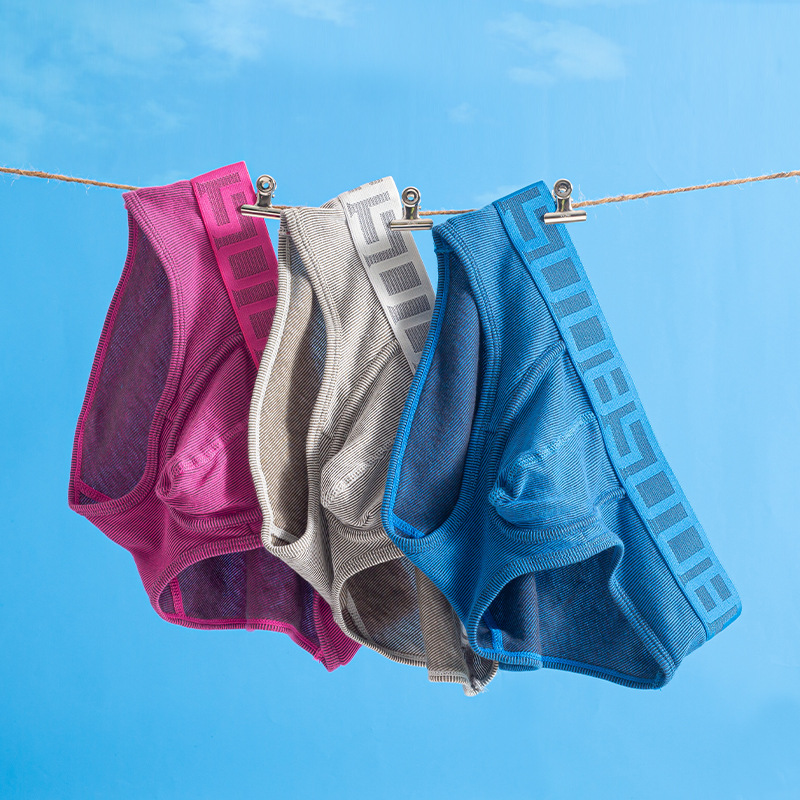 Men's Low Waist Elastic Hip Lift Briefs