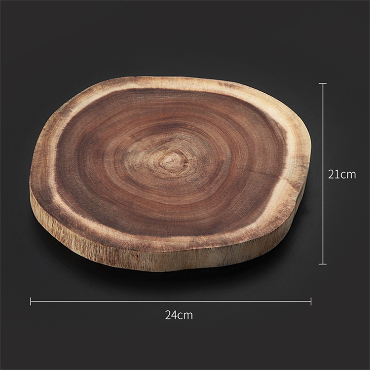 Title 1, Round double-sided log cutting board