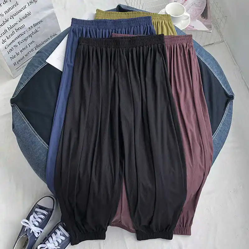 Large Size Women's Loose Leggings Straight Casual Slim Harem Pants