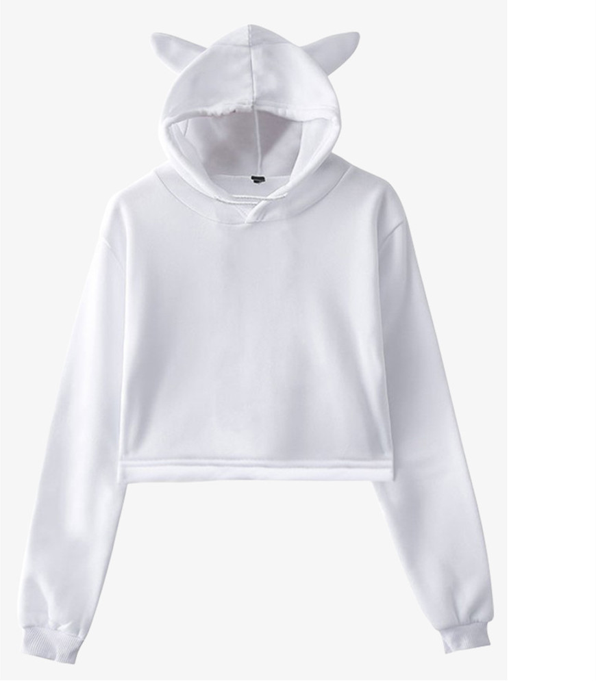 Title 3, Blank hooded sweater with bare cat ears